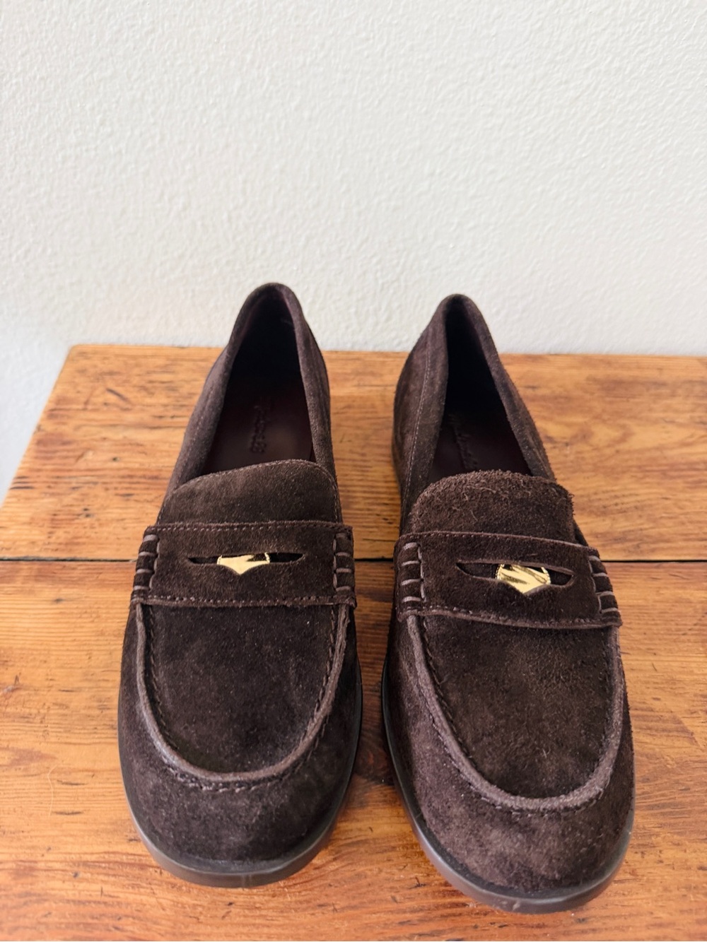 Madewell Suede Grayson Penny Loafers - Dark Carob Brown - Picture 13 of 13